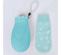 KAYISI Botella de agua caliente de gel de sílice, cubierta de punto de 600 ml para el invierno, cuerpo cálido, alivio rápido del dolor (color: #C) (color: #C)
