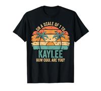 Kaylee Personalized Name Cute Retro Girls Groovy Birthday Camiseta gráfica económica