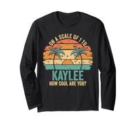 Kaylee Personalized Name Cute Retro Girls Groovy Birthday Manga Larga