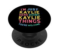 Kaylie Here Doing Kaylie Things Funny Kaylie Nombre PopSockets PopGrip Adhesivo
