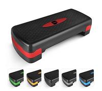KAYMAN Pasos de ejercicio: paso a paso de fitness para el hogar y el gimnasio, adecuado para aeróbicos, cardio, pesas, yoga, entrenamiento de DVD, alturas de nivel ajustables de 2 pasos (10,15 cm) -
