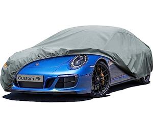 Kayme Funda Coche Resistente, Cubre Coches Compatibles con Porsche 911 (1964-2025), Exterior Impermeable Transpirable Anti-UV Antipolvo de 6 Capas, Cubierta para Coche.