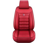 KAYNDO Juegos De Fundas para Asientos De Coche Universales para BMW E46 3 Series 2-Door Coupe/Convertible De Asiento Protector Asiento Coche De Cuero De La PU,5 Seats Full Set-Red