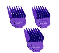 Kaynway Andis Clipper Guards, guías profesionales con clip magnético para cortapelos Andis Master/Envy/bgrc/Ultra Edge Pro Clip Morado (3 unidades morado)