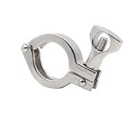 KAYOUDE Abrazadera sanitaria de instalación rápida, mandril unión for abrazadera tubería fundición precisión, extremo for acero inoxidable 304(5 pcs,Ferrule OD167mm)