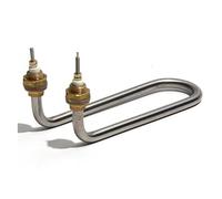 KAYOUDE Calentadores de tubo de 10mm, calentador de hilo de cobre M18 for piezas de electrodomésticos, curva única U, 1KW/1,5 kW/2KW/3KW (Color : M18 Thread, Size : 380V_230MM 3KW)