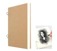 Kayqbonke Sketchbook A5, 160GSM Bloc de Dibujo con Diseño de Hojas Sueltas, 75 Páginas de Cuaderno de Dibujo, Libreta A5 Hojas Blancas para Dibujar, Pintar, Notas, Graffiti