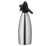 Kayser Sifón de soda de acero inoxidable, 1 litro, elegante, duradero, de calida