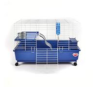 Kaytee mi Primera casa Deluxe Guinea Pig Jaula de 2 Niveles con Ruedas de Ruedas