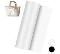 Kayuneed Smart Iron on para Cricut Joy, 14 x 200 cm, lámina de plóter textil, autoadhesiva, permanente, vinilo para manualidades, camisetas, tejidos, ropa, lámina de planchado (blanco)