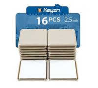 Kayzn Deslizadores autoadhesivos de muebles de 2.5 pulgadas, 16 deslizadores cuadrados para muebles para alfombras, deslizadores de sillas autoadhesivos, deslizadores de alfombras, protegen alfombras y mueven muebles fácilmente.
