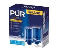 Kaz Pur Plus Filtro de reemplazo de montura de grifo 2 Pack Filtro PUR genuino 3-en-1 Potente filtracin mineral natural Retiro de plomo Valor de