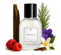 KAZAAR Heraklit - 30 ml - Eau de Parfum para hombre - Afrutado oriental con piel, vainilla y oud - Ideal para noches de primavera, otoño e invierno - 20% aceite aromático para una larga vida útil