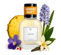 KAZAAR - HOMER - 50 ml - Eau de Parfum para hombre - Afrutado floral con piña, ámbar y almizcle - ideal para el día a día y el ocio de otoño a primavera - 20% aceite aromático para una larga vida útil
