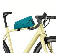 Kazafa Alforja para cuadro de bicicleta con cierre magnético (25,5 x 10 cm | Bolsa para cuadro de bicicleta con cierre magnético para teléfono móvil, llaves y cartera, para bicicleta de carretera, MTB