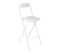 Kazafa Taburete de bar portátil para exteriores, 70 cm, plegable, altura del asiento con asiento acolchado de espuma y capacidad de carga de 125 kg, asiento moderno para ahorrar espacio en cocinas y