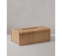 Kazai.® Caja para pañuelos de Papel 'Toke' | Chapa de Madera auténtica certificada FSC® | Dispensador de toallitas húmedas con diseño escandinavo sostenible | Roble