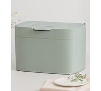 KAZAI. Cubo de Basura Cocina 'Elin' | Cubo Basura Orgánica Pequeño 4,5L con Tapa y Filtro de Carbón | Compostador Cocina Orgánico, Contenedor de Compost para Encimera | Verde Salvia