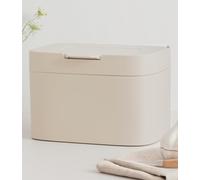 KAZAI. Cubo de Basura Cocina 'Elin' | Cubo Basura Orgánica Pequeño 4,5L con Tapa y Filtro de Carbón | Compostador Cocina Orgánico, Contenedor de Compost para Encimera | Taupe