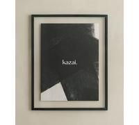 Kazai. Marco de Fotos 'Toke' | A3 / 30x40 | Marco de fotos de madera de diseño de Berlín | Con passepartout y doble cristal | Decoración de madera | Roble, negro