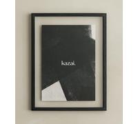 Kazai. Marco de Fotos 'Toke' | A4 / 20x30 | Marco de fotos de madera de diseño de Berlín | Con passepartout y doble cristal | Decoración de madera | Roble, negro