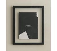 Kazai. Marco de Fotos 'Toke' | A5 / 13x18 / 10x15 | Marco de fotos de madera de diseño de Berlín | Con passepartout y doble cristal | Decoración de madera | Roble, negro
