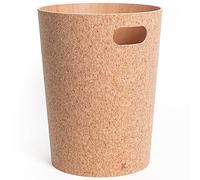 Kazai. Papelera Oficina Madera Auténtica Börje | Cubo de Madera Moderno para Oficina, Habitación infantil, Dormitorio y más | 9 litros | Corcho (clásico)