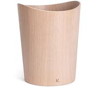 Kazai. Papelera Oficina Madera Auténtica Börje | Cubo Madera para Oficina, Habitación Infantil, Dormitorio y más | 9 litros | Roble Blanco