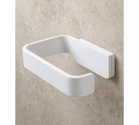 KAZAI. Portarrollos sin taladrar | Porta Rollos de Papel higiénico Adhesivo | Soporte de Papel higiénico para baño en Metal | Blanco