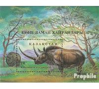 Kazajstán Bloque 3 (Completa.edición.) Nuevo con Goma Original ** MNH 1994 prehistoria Animales (Sellos para los coleccionistas) Otros mamíferos (Monos/Dinosaurios/Elefantes...)