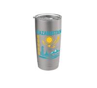 Kazajstán Recuerdo de viaje Almaty Astana Eagle Asia Central Vaso térmico de acero inoxidable de doble pared