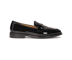 Kazar - Mocasines lacados decorados con acolchado. Este producto es de talla grande. - Shoes - Mujer - Negro - 36 EU -