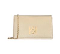 Kazar - Pequeño bolso dorado en una cadena con un gran monograma - Bags - Mujer - Amarillo - ONE SIZE -