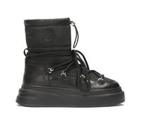 Kazar Studio - Botas de nieve negras con ataduras en una suela gruesa - Shoes - Mujer - Negro - 39 EU -