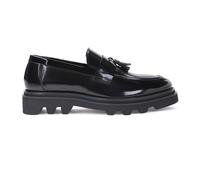 Kazar Studio - Mocasines negros de cuero para hombres con suela de senderismo - Shoes - Hombre - Negro - 40 EU -