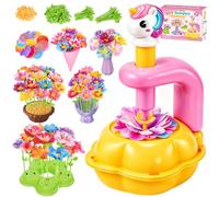 KAZATE Kit de Flores DIY para Niñas 3-12 Años - Prensa Flores y Ramo Artesanal, Regalo Niña Creativo para Cumpleaños o Navidad, Juguete Educativo para Niños 3 4 5 6 7 8 9 10 11 12 Años
