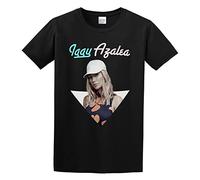 KAZHILAN Azalea Iggy Logo Unisex 100% Cotton Short-Sleeve T-Shirts Black XL