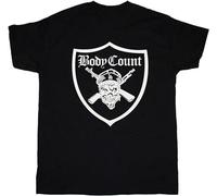 KAZHILAN Body Count Black Unisex 100% Cotton Short-Sleeve T-Shirts XXXL