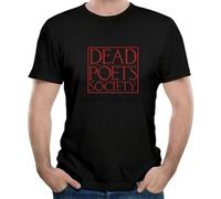 KAZHILAN Dead Poets Society Movie Poster Movies Unisex 100% Cotton Short-Sleeve T-Shirts Black L