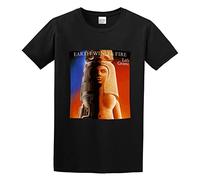 KAZHILAN Earth Wind Lets Groove Unisex 100% Cotton Short-Sleeve T-Shirts Black XXL