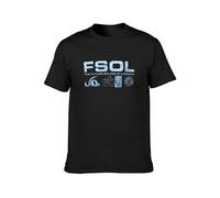 KAZHILAN Future Sound of London Silver Unisex 100% Cotton Short-Sleeve T-Shirts Black XXL