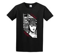 KAZHILAN Horror Junji Ito Tomie Anime Japan Uzumaki Comic O-Neck 100% Cotton Short Sleeve Unisex T-Shirt L