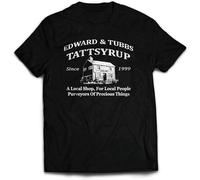 KAZHILAN League of Gentlemen T Shirt Funny Tubs & Edward Tattsyrup Local Shop Unisex 100% Cotton Short-Sleeve T-Shirts Black L