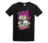 KAZHILAN Love Is Death California My Love Jacob Zelazny Transparent Unisex 100% Cotton Short-Sleeve T-Shirts Black S