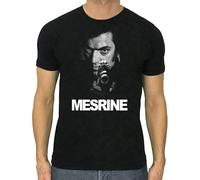 KAZHILAN Mesrine Film Movie Vincent Cassel Criminal Unisex 100% Cotton Short-Sleeve T-Shirts Black XXXL