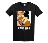 KAZHILAN Momonosuke Funny Faces You Mad Bro Unisex 100% Cotton Short-Sleeve T-Shirts Black XXL