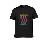 KAZHILAN My Morning Jacket Face Sequence O-Neck 100% Cotton Short Sleeve Unisex T-Shirt L