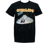 KAZHILAN Parliament Mothership Connection George Clinton Unisex 100% Cotton Short-Sleeve T-Shirts Black XXXL