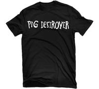 KAZHILAN Pig Destroyer T-Shirt Mens Black Tees S Unisex 100% Cotton Short-Sleeve T-Shirts Black M