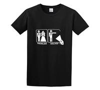 KAZHILAN Problem Solved Groom Funny Divorce Marriage O-Neck 100% Cotton Short Sleeve Unisex T-Shirt S